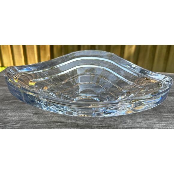 Ricci Casa Collection Caprice Art Deco Modern 24% Lead Crystal Bowl-Slovenia - Picture 3 of 12